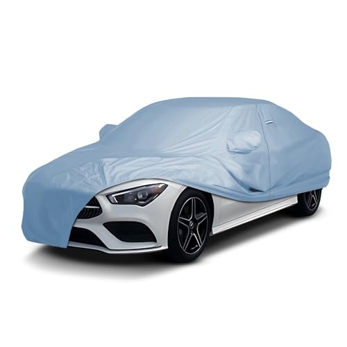 Image of iCarCover Car Cover Waterproof All Weather for 2000-2014 Mercedes CL-Class | Heavy Duty Custom Fit Hail UV Sun Rain Snow Dust Protection Covers for Automobiles Outdoor Indoor Full Exterior (Sky Gray)