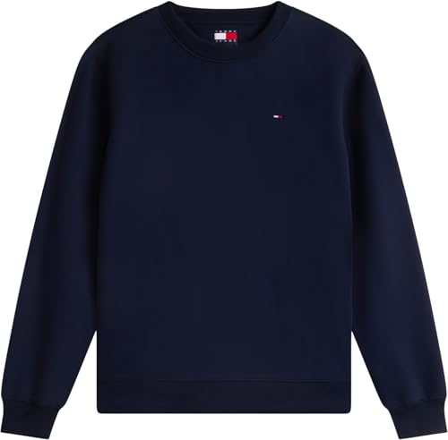 Tommy Jeans Men's Tjm Reg S Flag Crew Dm0dm20741 Pullover Sweatshirt, Blue (Dark Night Navy), XL - 7