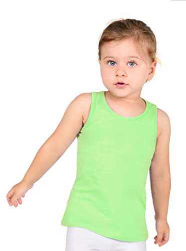 Image of Lilax Girls' Racerback Tank Top 12 Months, Apple Green
