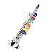 Yibuy Instrumento de plástico clarinete plata 375x80mm 8 llaves para jugar fiesta