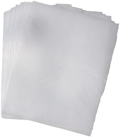 7 Mesh Count Clear Plastic Canvas Sheet Bulk 10.5 x 13.5 Inch 50 Sheets