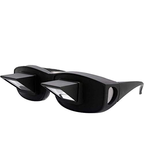 Horizontal Lazy Glasses Lying Down Bed Reading Watching High Definition Prism Glasses Prism Eye Glasses or Bed Prism Spectacles Lazy Reders with 90 °Angle