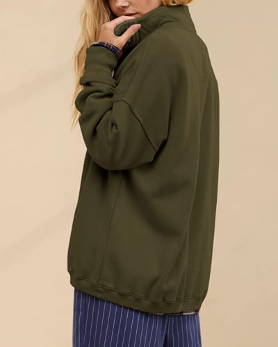 Image of Gacaky Sweatshirt for Women Oversized Casual Long Sleeve Button Henley Neck Pullover Tops Fashion Outfits Clothes