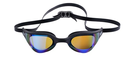 Clear'r Champion Adult Swim Goggle, Black/Blue, Unisex
