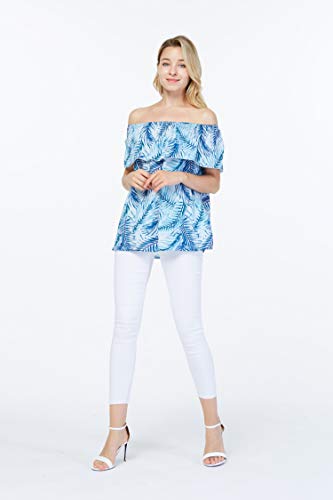 Image of Hawaii Hangover Family Matching Hawaiian Clothes, Simply Blue Leaves