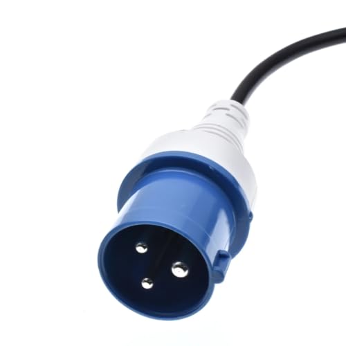 Adaptador IP44 contra incompatibilidad de enchufes en camping de 30cm 3
