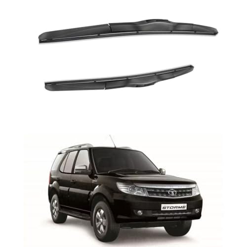 Image of Oshotto Frameless (O.E.M Type) Replacement Wiper Blades Compatible with Tata Safari Strome (24 inch / 20 inch)