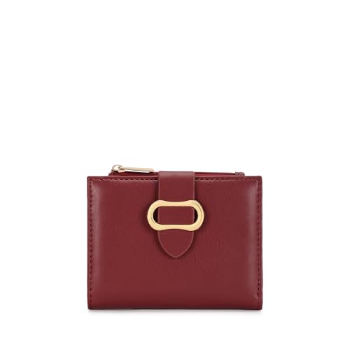Image of Fastrack Women's Buckle Flap Two-Fold Wallet | Multiple Card Slots, Cash Slots, Zip Coin Pocket, Buckle Design Flap | Stylish & Secure | 6 Months Warranty