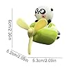 Long Lasting Car Air Fresheners | Panda Pilot Cartoon Car Diffuser Rotating Propeller | Aromatherapy Fragrance for Home Interior Decoration #4