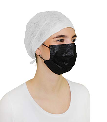 Medi-Inn+ Mundschutz Atemschutz Gesichtsmaske Einwegmaske mit Elastikbändern Typ II 3-lagig schwarz – Bild 8