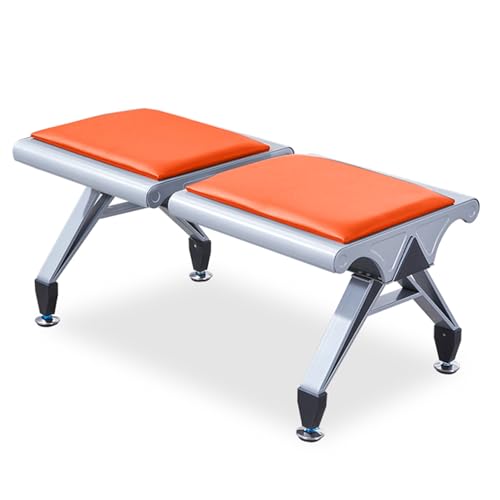 Airport Reception Bench, PU Cushioned Waiting Room Chair, Office Guest Seating for Lobby, Hospital, Bank, Salon, Barber Shop, Conference Room - Comfortable &amp; Stylish