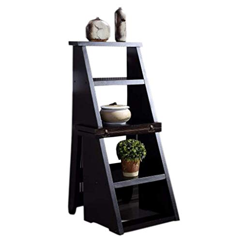 Taburete alto de madera maciza portátil para vestidor y baño 2