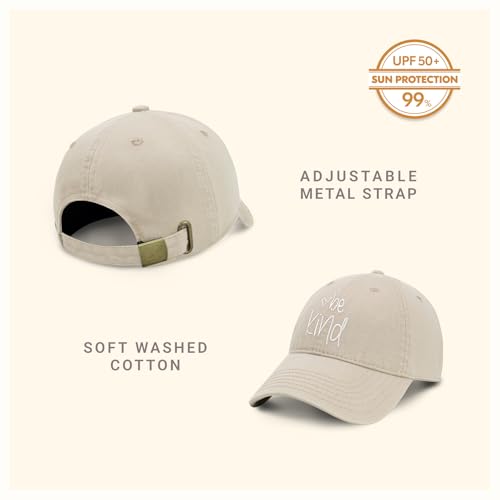 Image of ChoKoLids Be Kind Fashion Dad Hat Cotton Baseball Cap Polo Style Low Profile