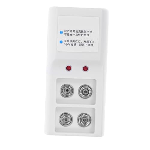 SHINEOFI Battery Life Slot Abs 9v Charging 2 White Charger Material Time Steady Charging Long Rechargeable Battery Charger for Household Electronics