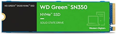WD Green SN350 2TB NVMe Internal SSD Solid State Drive - Gen3 PCIe, QLC, M.2 2280, Up to 3,200 MB/s