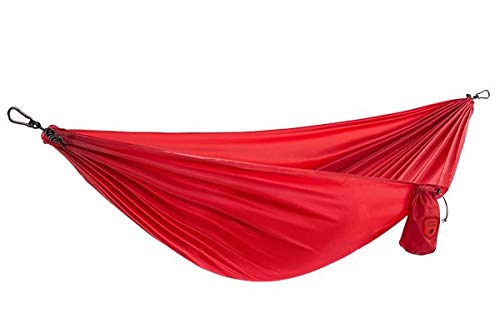 Grand Trunk | Ultralight Camping Hammock | Best Single Size Starter Hammock | Portable for Camping, Hiking, Backpacking, Beach, & Travel - Red