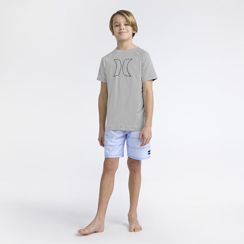 Image of Hurley Boys' Icon UPF 50+ Rash Guard Swim