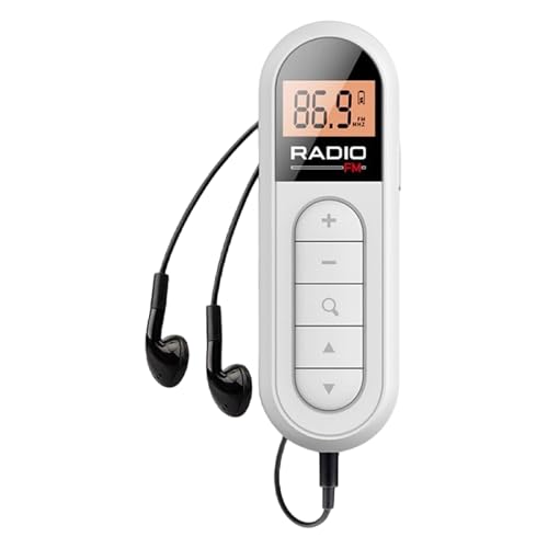 kesurpae ABS FM oplaadbare batterij en joggingradio Digitale radio met en buitenradio Radio Miniradio met radio Klein, B