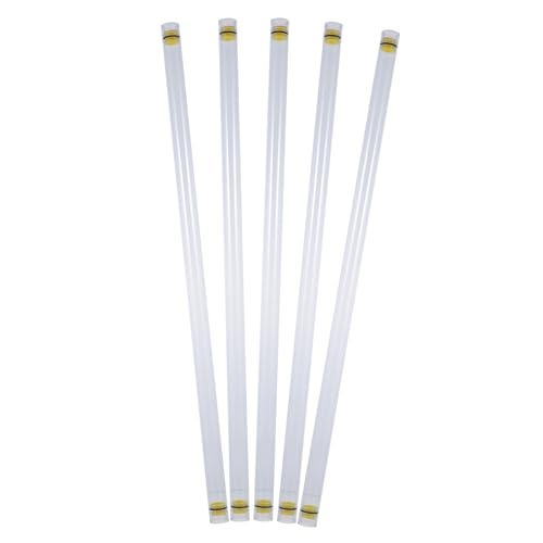 COOLHIYA Fishing Floats Organizer 5pcs Buoy Tube Float Storage Tube Stream Lake Fishing Compact