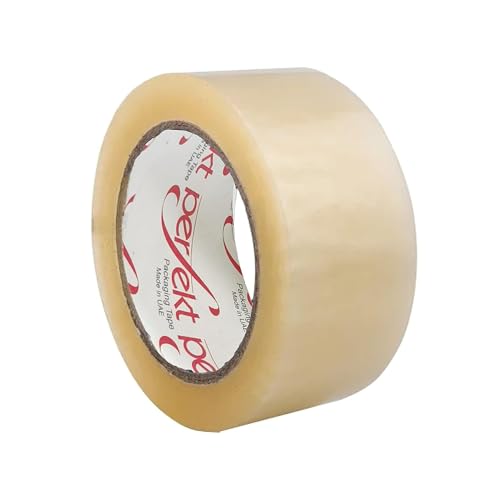 Perfekt Clear Packaging Tape, 48MMx91.4 M