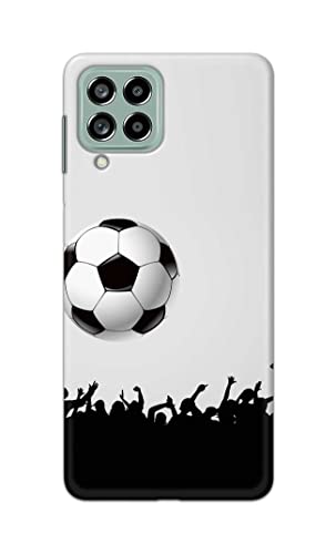 Image of Printed Hard Back Cover Case for Samsung Galaxy M53 5G Back Cover (Football Icon) -702