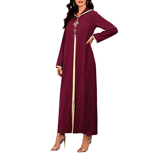 Robe islam longue style Dubaï et Turquie pour femme