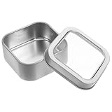 Compacto y portátil: el tamaño pequeño de la caja de lata hace que sea fácil de llevar en su bolso o bolsillo, brindando protección para sus objetos de mientras viaja, caja de lata vintage, pequeñas latas de dulces con tapas