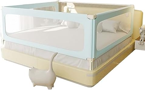YSUEFIJO Bed Rails for Toddlers, Kids’ Bed Rails & Rail Guards, Protective Bed Rail for Baby, Height Adjustable Baby Bed Rail Guard, with Breathable Fabric, Extra Tall Bed Rails