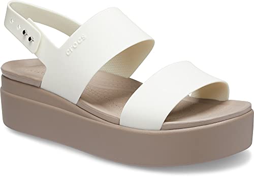 Image of Crocs Women Brooklyn Wedge 206453-159 Oyster W4