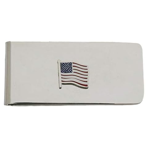 Gamekeepers Cottage gifts USA Flag Metal Money Clip Cover