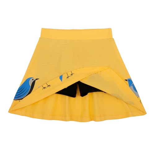 Image of YouGotPlanB Cotton Skater Skirt for Girls | Pack of 1 | Ages 3-16 Years | Attached Inner Shorts | Ideal for Sports & Play