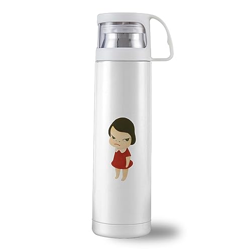 水筒 奈良美智 魔法瓶 ステンレスボトル マグボトル 500ml 保冷 保温 おしゃれ かわいい キャラクター 人気 グッズ 男女兼用 大人 子供用 プレゼント 贈り物 コーヒーカップ