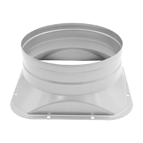 Zudksuy TFL150-F 6 Inch Duct Connector Flange,Square Pipe Connector To Round Interface Air Duct Metal Straight Pipe Flange cover