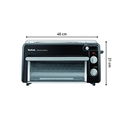 Tefal TL 6008 Toast n Grill 2 in 1 Toaster Grill and mini oven for toasting and grilling buns, corrsiants, sandwiches, even bake small pizzas, 220-240V|50-60Hz