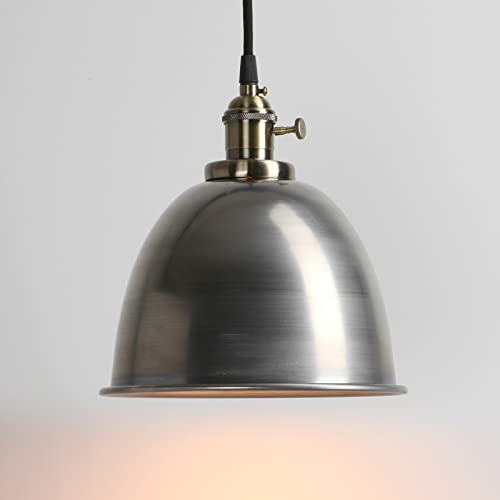 Ilumina tu barra de cocina con la lámpara colgante industrial vintage ISLUADA de metal y casquillo E27