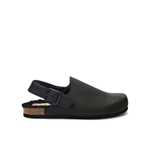 Scholl Jackie Clog Chaussons Femme 38 EU, Noir, 38 EU