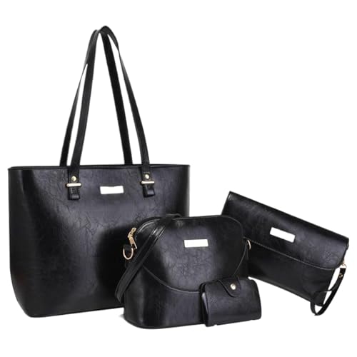 Set Bolsos Mujer Tote - 4 Piezas Capacidad Amplia, Hombro Impermeable Laptop 13 Pulgadas | Uso Oficina Viaje Negocios Compras Universidad