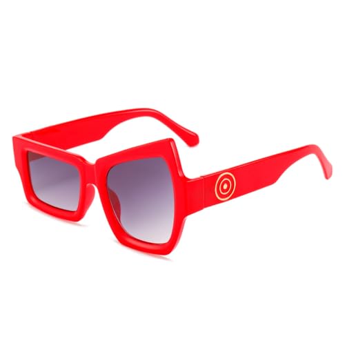 Lunettes de soleil de forme irrégulière tendance homme femme monture PC
