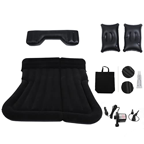 BESPORTBLE 1 Juego Colchón de Aire colchón portátil Cama de Coche Inflable Exterior Bote toldo colchón Hinchable colchón Inflable colchón de Coche práctica colchoneta Hinchable Flocado Black