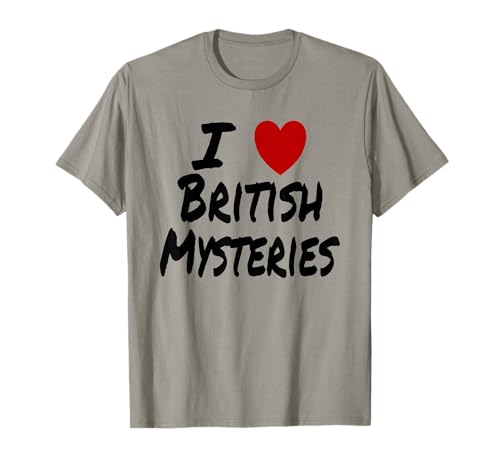 I Heart (Love) British Mysteries TV Drama T-Shirt