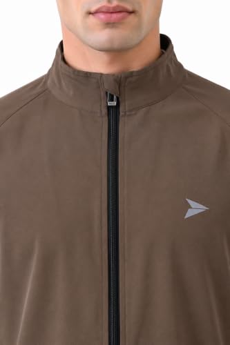 Image of FITINC Men's Sports Jacket | Regular Fit | Full Zip | Zipper Pockets | Jacket for Gym, Running, Cycling & Travel