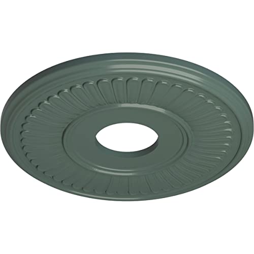 Image of Ekena Millwork CM15BECBF 15 3 /4 inchOD X 3 7 /8 inchID X 3 /4 inchP Berkshire Ceiling Medallion Fits Canopies Up to 7 inch, Cloud Burst
