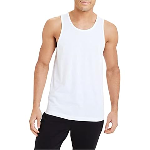 Mens 3 Pack Classic Vest 100% Cotton, Black, White | Everyday/Athletic Wear, Solid Colour, Stylish, Fitted Tank Top, | Easy Fit, Super Soft, Comfortable | Size S, M, L, XL Cover