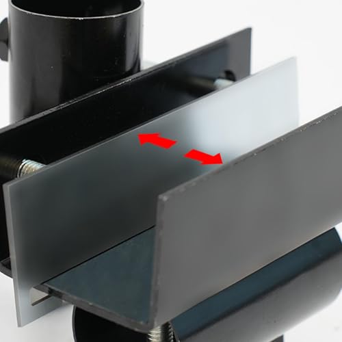 Support parasol réglable en métal résistant pour fixation verticale - 5