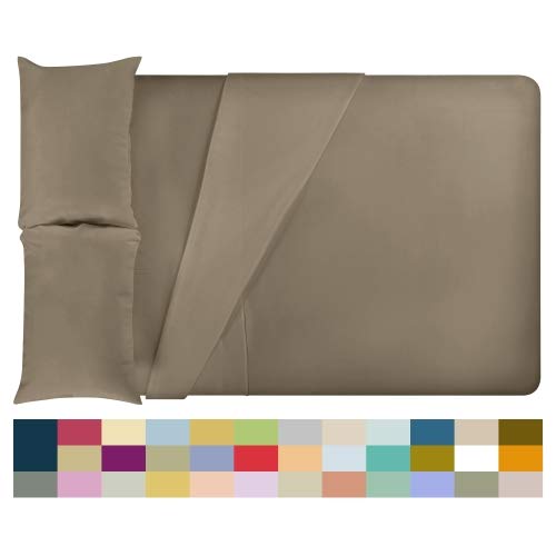 LuxClub 4 PC Microfiber and Bamboo Sheet Set: Bamboo Bedding Sheets with Microfiber