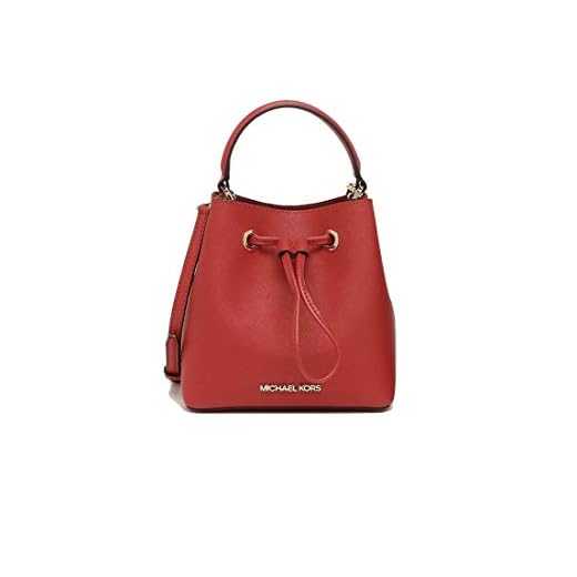 MICHAEL KORS SURI SMALL SAFFIANO LEATHER CROSSBODY BAG FLAme