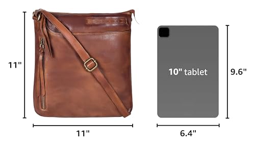 Image of Leather Crossbody Bags for Women - Ladies Sling Handbags - Medium Cross body Purses Handbags - Purses For Women