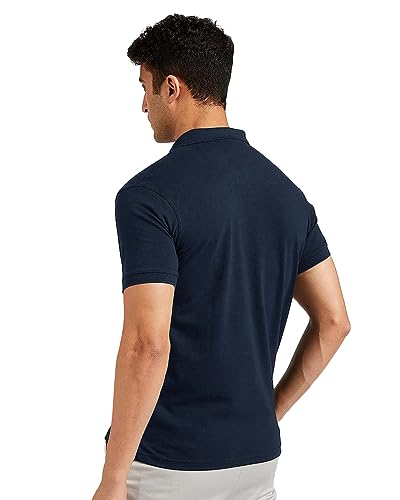 Image of EYEBOGLER Regular Fit Mens Polo Neck Half Sleeve Soild Casual Tshirt