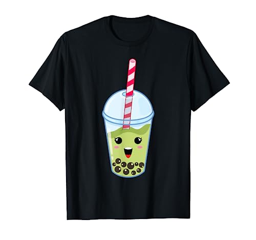 Kawaii Boba Milk Tea | Cute Matcha Bubble Tea Lover Gift T-Shirt