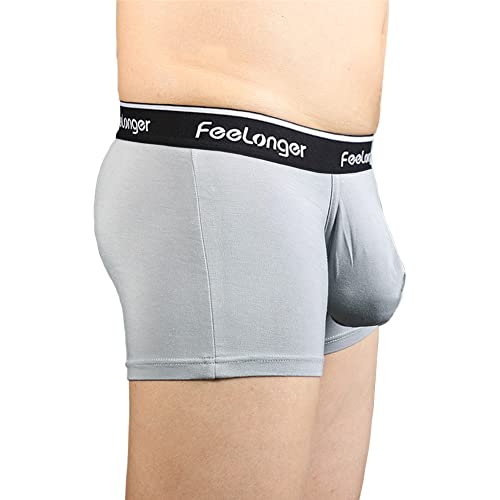 Men's Boxer Briefs Big pouch Underwear Comfortable Soft Breathable Trunks2